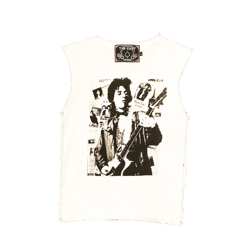 Floral Print Women T Shirt for a Feminine TouchJohnny Thunders (CUT UP)