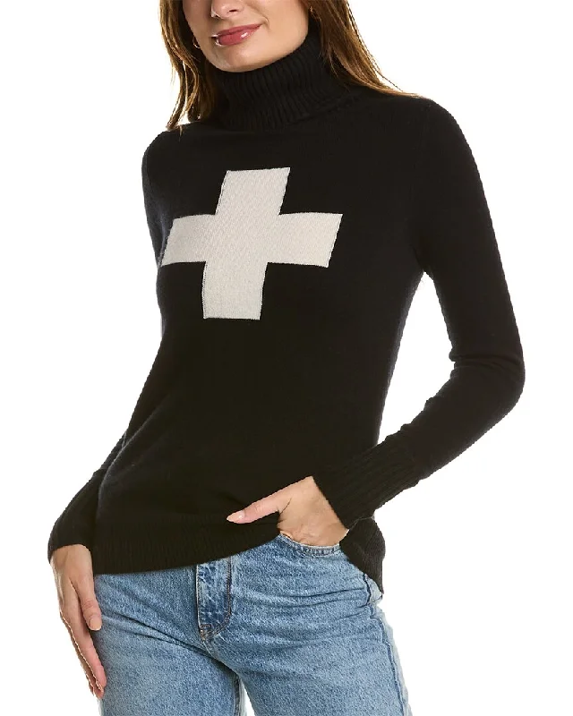 Plus Size Women's Tunic - Style Sweater Dresses with PocketsKier+J Swiss Ski Cashmere Sweater Plus Size Women's Tunic - Style Sweater Dresses with PocketsKier+J Swiss Ski Cashmere Sweater