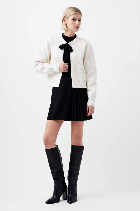 Cropped Women's Angora Blend Sweaters for a Trendy LookKITTY BOBBLE CARDI