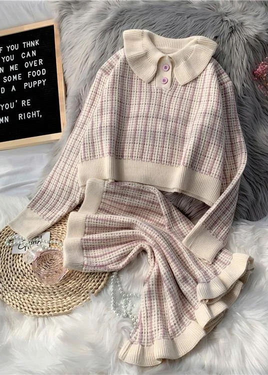 Cowl Neck Women's Cashmere Blend Sweater Dresses for WinterKorean version of short light purple sweater suit loose skirt two-piece suit Cowl Neck Women's Cashmere Blend Sweater Dresses for WinterKorean version of short light purple sweater suit loose skirt two-piece suit