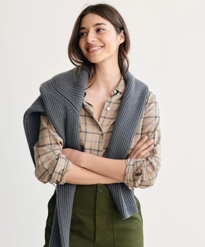 V - Neck Women's Ribbed Sweater Dresses with Belt for a Defined WaistLightweight Flannel V - Neck Women's Ribbed Sweater Dresses with Belt for a Defined WaistLightweight Flannel