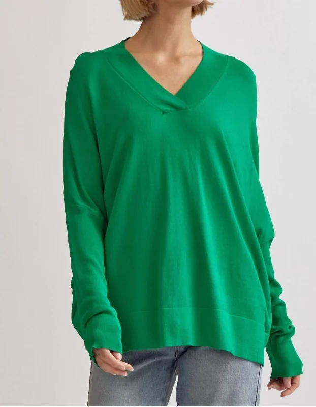 Longline Women's Mohair Sweater Dresses in a Loose FitLong Sleeve Knit Top In Kelly Green Longline Women's Mohair Sweater Dresses in a Loose FitLong Sleeve Knit Top In Kelly Green