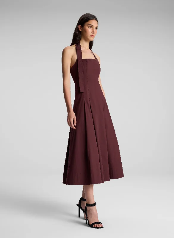 Short Sleeve Women's Cashmere Sweater Dresses in Pastel HuesNatalie Halter Midi Dress Short Sleeve Women's Cashmere Sweater Dresses in Pastel HuesNatalie Halter Midi Dress