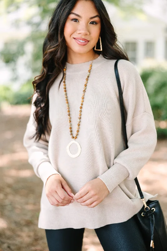 Short Sleeve Women's Cotton Blend Sweaters in Pastel ColorsPerfectly You Taupe Brown Mock Neck Sweater Short Sleeve Women's Cotton Blend Sweaters in Pastel ColorsPerfectly You Taupe Brown Mock Neck Sweater