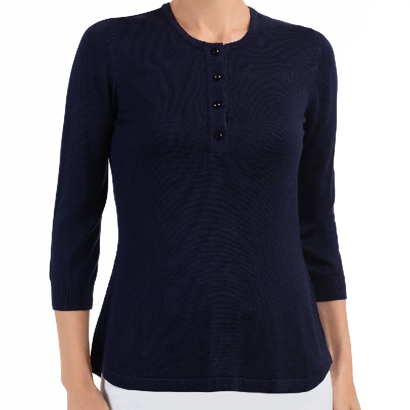 Button - Down Women's Shetland Wool Sweaters in Traditional PatternsSilk Viscose Tunic in Navy Button - Down Women's Shetland Wool Sweaters in Traditional PatternsSilk Viscose Tunic in Navy