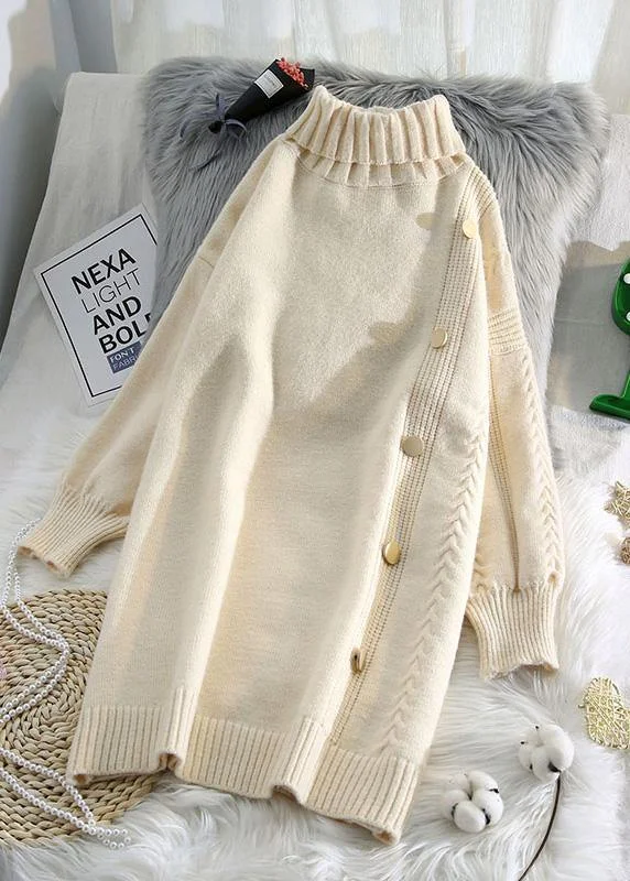 Mini - Length Women's Chunky Knit Sweater Dresses in Bold HuesSimple beige Sweater dress outfit Refashion spring Largo high neck sweater dress Mini - Length Women's Chunky Knit Sweater Dresses in Bold HuesSimple beige Sweater dress outfit Refashion spring Largo high neck sweater dress