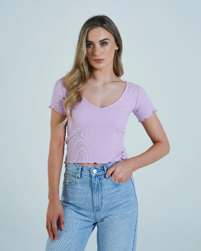 Moisture - Wicking Women T Shirt for Active LifestylesCatherine Tee Dusky Lilac