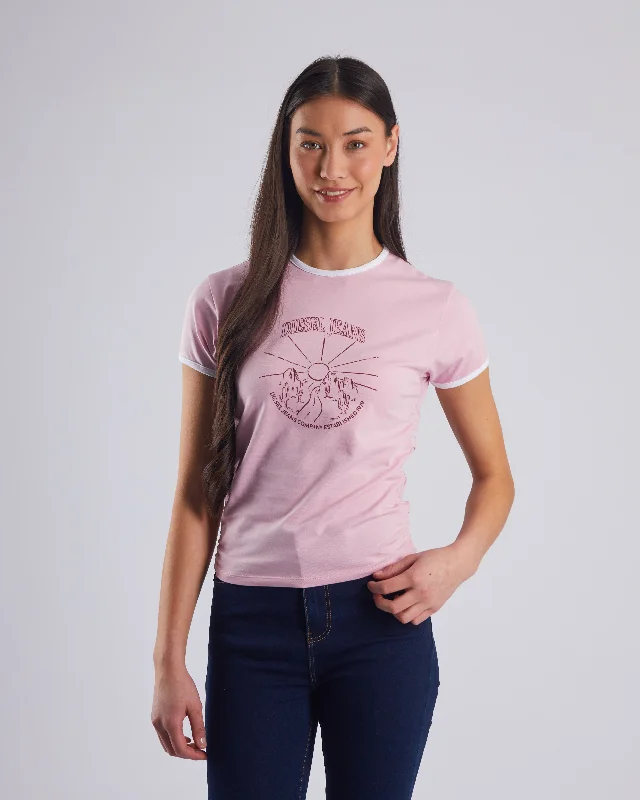 Sleeveless Women T Shirt for Summer ComfortPriscilla Tee Cameo Pink