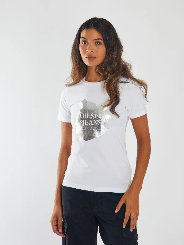 Floral Print Women T Shirt for a Feminine TouchMegan Tee Dove White