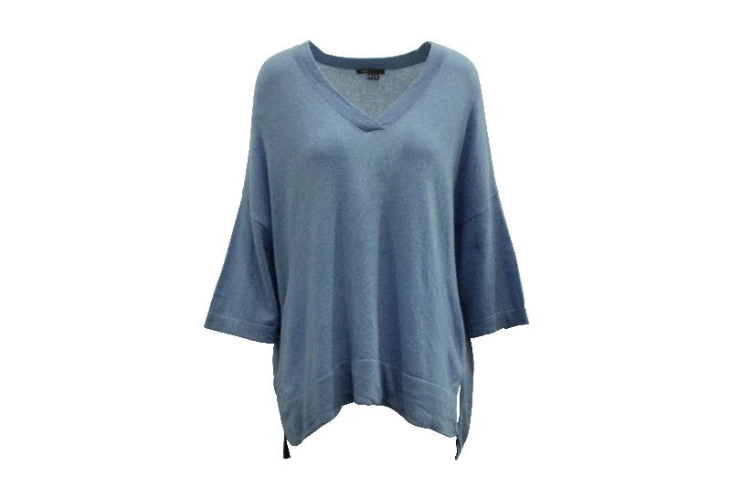 Hooded Women's Fleece - Lined Sweaters for WinterVince Oversized Sweater in Light Blue Cashmere Hooded Women's Fleece - Lined Sweaters for WinterVince Oversized Sweater in Light Blue Cashmere