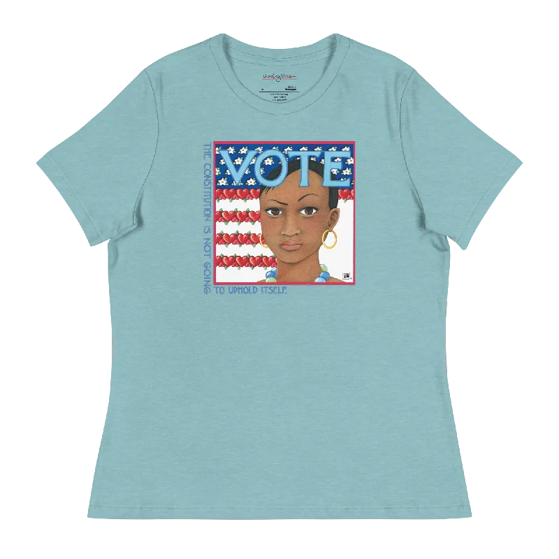 Ringer T Shirt Women with Retro - Inspired StripesVote Women's T-Shirt