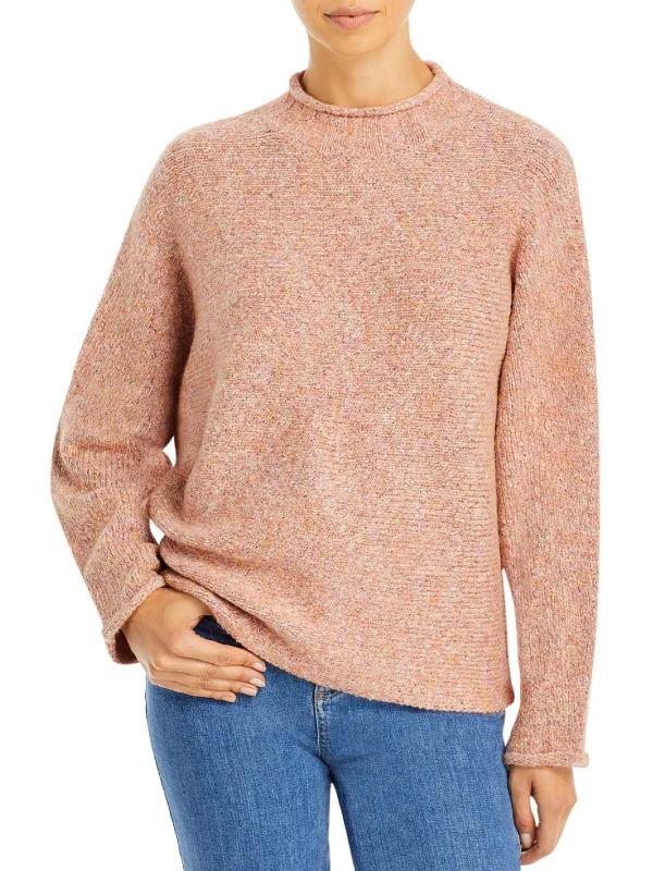 Knee - Length Women's Wool Blend Sweater Dresses in Neutral ColorsWomens Knit Wool Blend Mock Turtleneck Sweater Knee - Length Women's Wool Blend Sweater Dresses in Neutral ColorsWomens Knit Wool Blend Mock Turtleneck Sweater