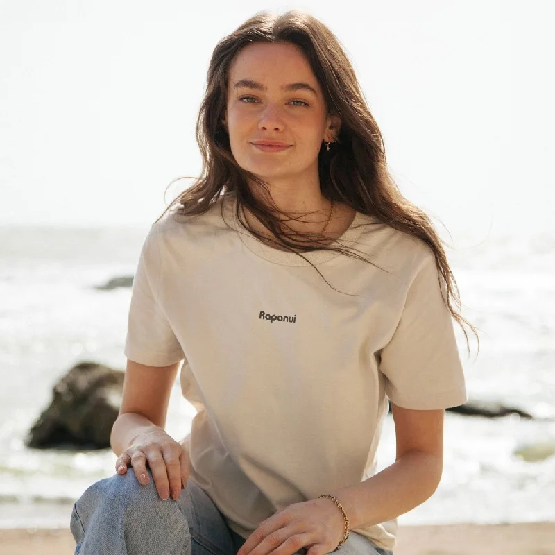 Sequined Women T Shirt for a Sparkly Night OutWomen's Rapanui Logo Basic T-Shirt