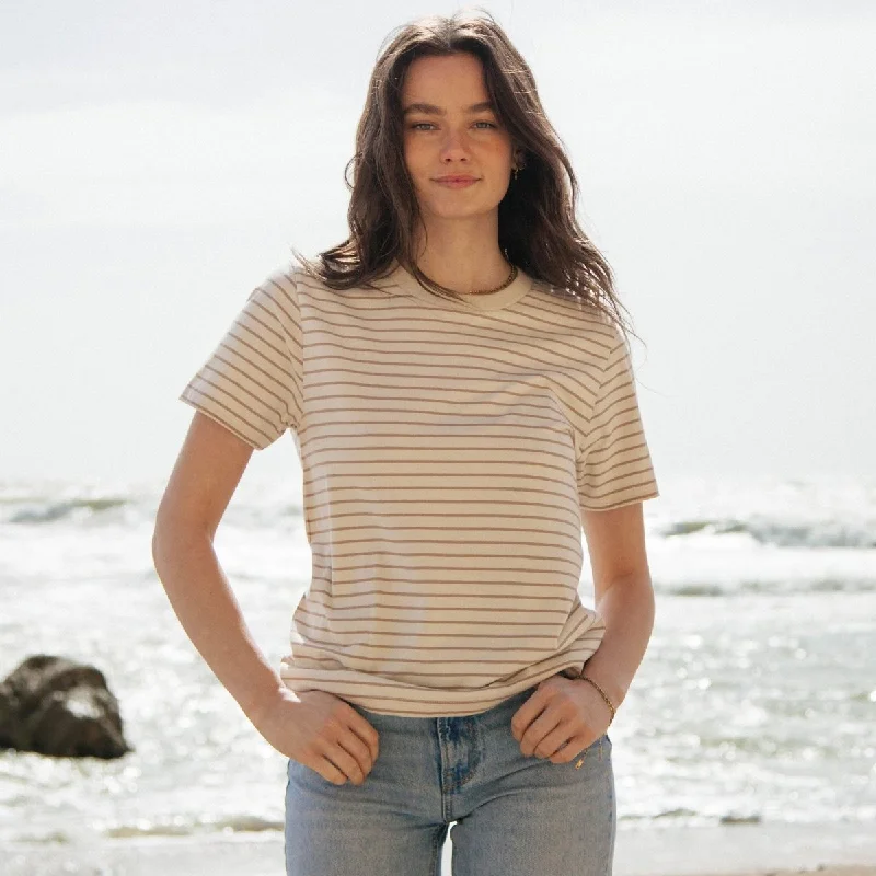 Sheer Women T Shirt for a Stylish and Alluring LookWomen's Striped T-Shirt