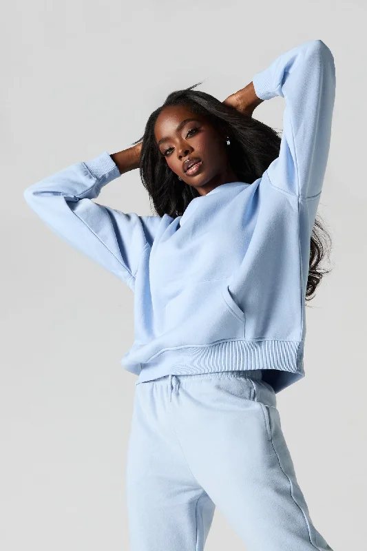 Women's zip - front sweatshirt with contrast stitching for a sporty aestheticOversized Fleece Hoodie Women's zip - front sweatshirt with contrast stitching for a sporty aestheticOversized Fleece Hoodie