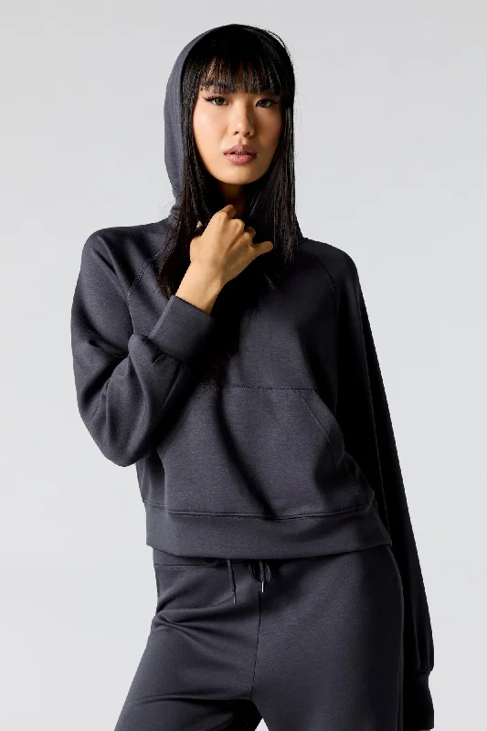 Women's zip - up sweatshirt in pastel blue for a soft and stylish outfitActive Boxy Hoodie Women's zip - up sweatshirt in pastel blue for a soft and stylish outfitActive Boxy Hoodie