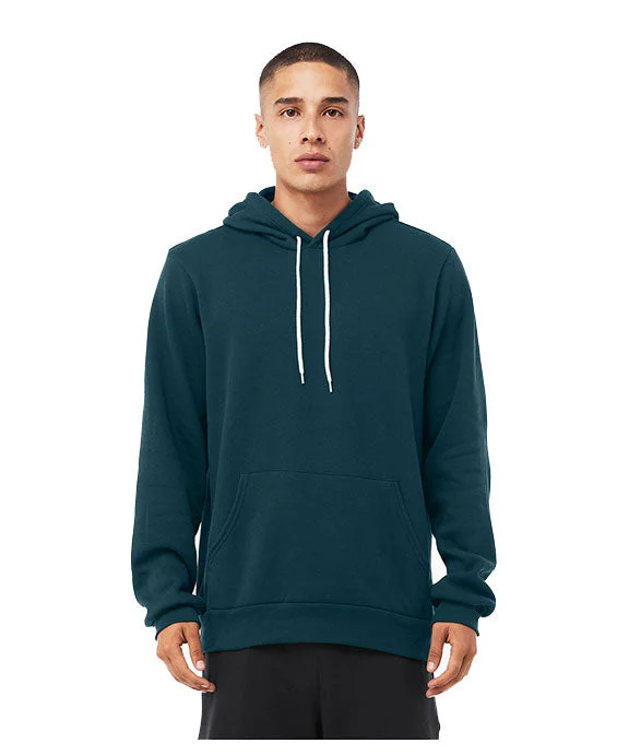 Women's crew - neck sweatshirt in a heather gray shade for a classic and versatile option3719 - Bella + Canvas Unisex Sponge Fleece Pullover Hooded Sweatshirt | Atlantic Women's crew - neck sweatshirt in a heather gray shade for a classic and versatile option3719 - Bella + Canvas Unisex Sponge Fleece Pullover Hooded Sweatshirt | Atlantic