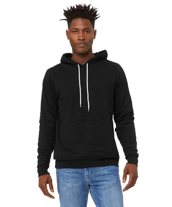 Women's cropped sweatshirt with a slogan graphic for a fun and expressive look3719 - Bella + Canvas Unisex Sponge Fleece Pullover Hooded Sweatshirt | Black Heather Women's cropped sweatshirt with a slogan graphic for a fun and expressive look3719 - Bella + Canvas Unisex Sponge Fleece Pullover Hooded Sweatshirt | Black Heather