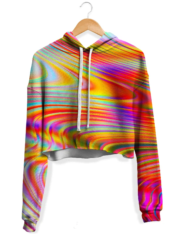 Women's cropped sweatshirt with a slogan graphic for a fun and expressive lookAfternoon Delight Fleece Crop Hoodie Women's cropped sweatshirt with a slogan graphic for a fun and expressive lookAfternoon Delight Fleece Crop Hoodie