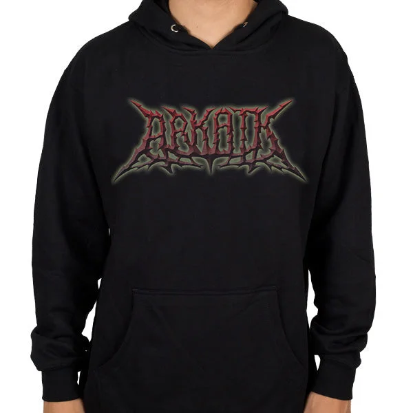 Women's tie - front hoodie in a lightweight fabric for summer layeringArkaik "Lucid Dawn Logo" Pullover Hoodie