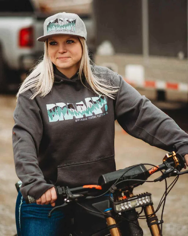 Women's mock - neck sweatshirt made of moisture - wicking material for fitness useBraaap! Babe Unisex Pullover Hoodie Women's mock - neck sweatshirt made of moisture - wicking material for fitness useBraaap! Babe Unisex Pullover Hoodie