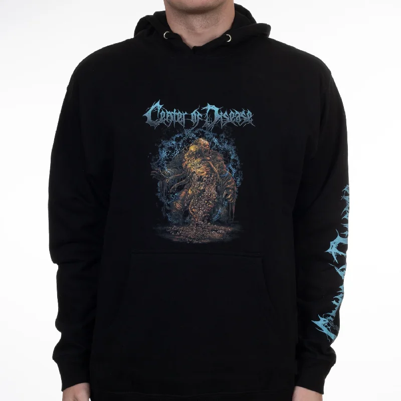 Women's oversized cropped hoodie with drawstrings for a trendy lookCenter Of Disease "Monster" Pullover Hoodie Women's oversized cropped hoodie with drawstrings for a trendy lookCenter Of Disease "Monster" Pullover Hoodie
