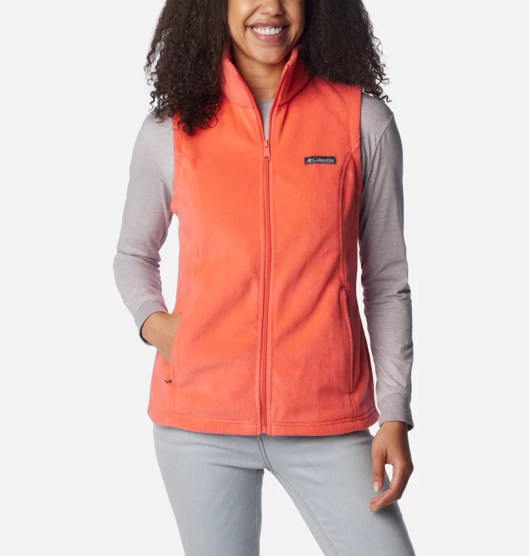 Women's cropped leather jackets with a fringe detail for a western - inspired outfitColumbia Womens Benton Springs Vest Women's cropped leather jackets with a fringe detail for a western - inspired outfitColumbia Womens Benton Springs Vest