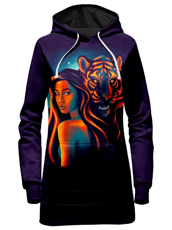 Women's oversized cropped hoodie with drawstrings for a trendy lookCosmic Mystery Hoodie Dress Women's oversized cropped hoodie with drawstrings for a trendy lookCosmic Mystery Hoodie Dress