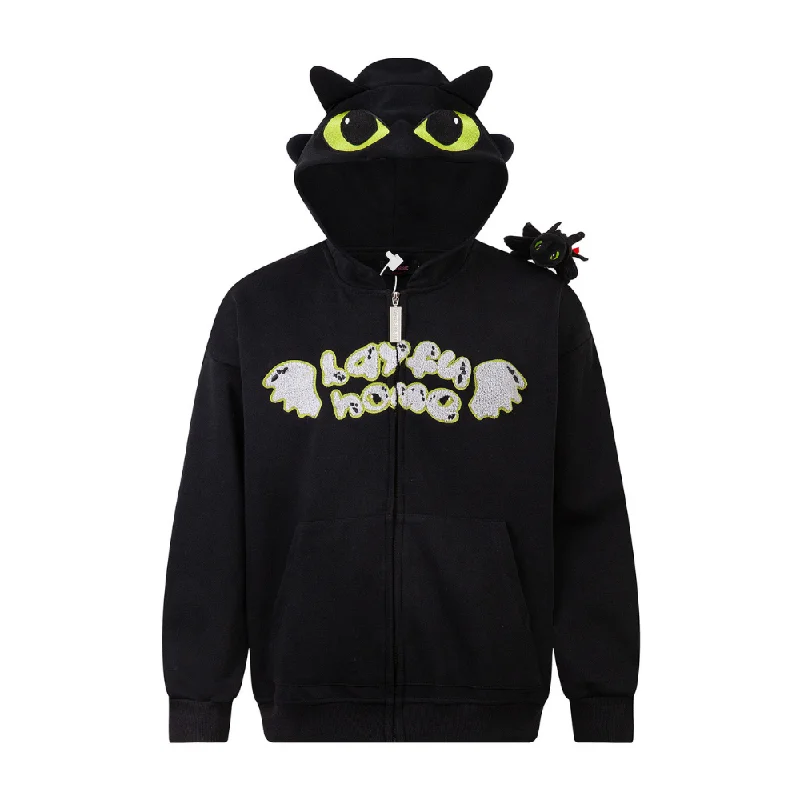 Women's graphic - printed sweatshirt featuring floral patterns for a feminine touchCute Toothless Doll Embroidered Hoodie Women's graphic - printed sweatshirt featuring floral patterns for a feminine touchCute Toothless Doll Embroidered Hoodie
