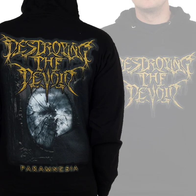 Women's tie - front hoodie in a lightweight fabric for summer layeringDestroying the Devoid "Paramnesia" Pullover Hoodie Women's tie - front hoodie in a lightweight fabric for summer layeringDestroying the Devoid "Paramnesia" Pullover Hoodie
