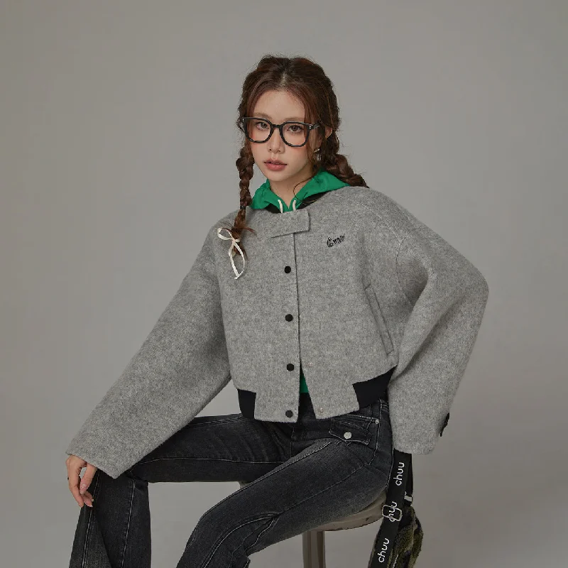 Women's double - breasted tweed jackets in classic colors for a sophisticated office lookRaglan Two Toned Jacket Women's double - breasted tweed jackets in classic colors for a sophisticated office lookRaglan Two Toned Jacket