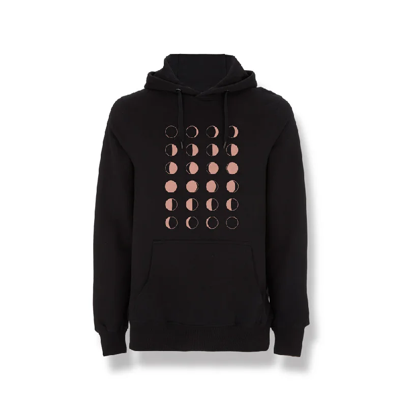 Women's hoodie with a kangaroo pocket and a pom - pom drawstring for added charmEivor "Moon Phase" Pullover Hoodie Women's hoodie with a kangaroo pocket and a pom - pom drawstring for added charmEivor "Moon Phase" Pullover Hoodie