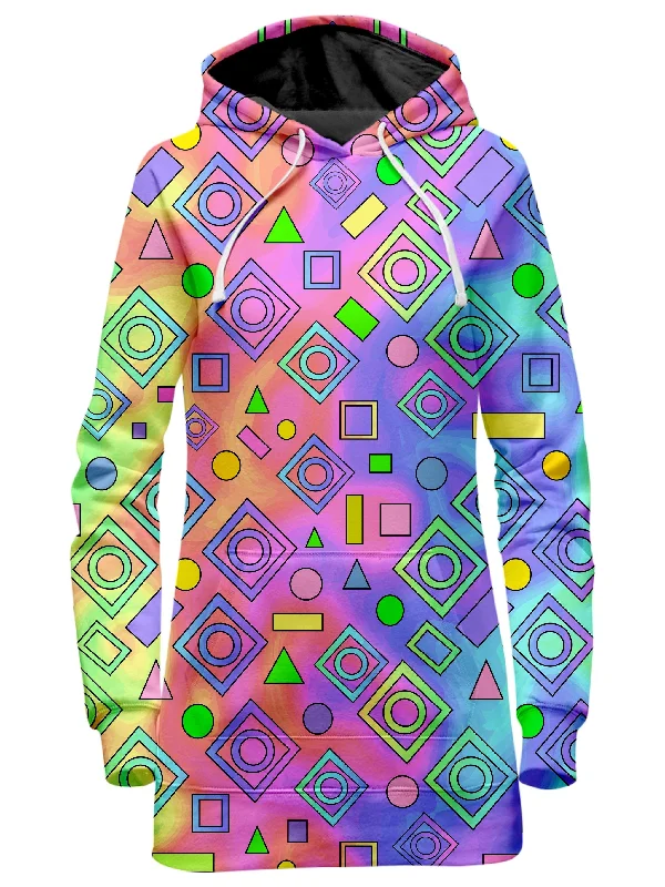 Women's sherpa - lined hoodie for extreme cold weather outdoor activitiesFree Spirit Geometric Hoodie Dress Women's sherpa - lined hoodie for extreme cold weather outdoor activitiesFree Spirit Geometric Hoodie Dress