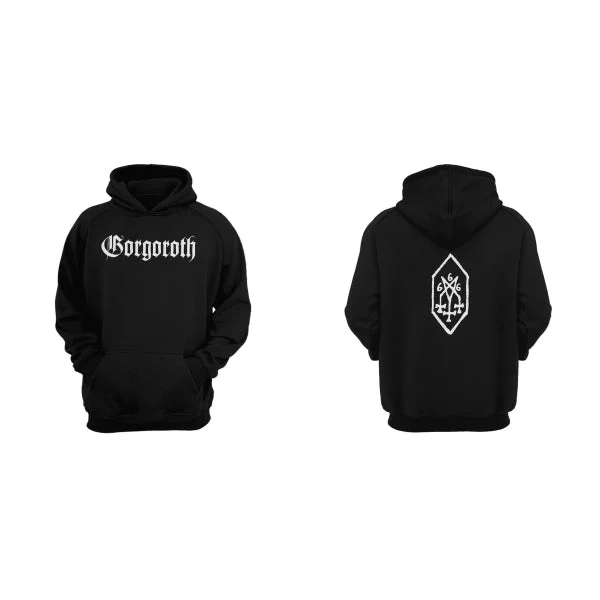 Women's zip - front sweatshirt with contrast stitching for a sporty aestheticGorgoroth "Pentagram" Pullover Hoodie Women's zip - front sweatshirt with contrast stitching for a sporty aestheticGorgoroth "Pentagram" Pullover Hoodie