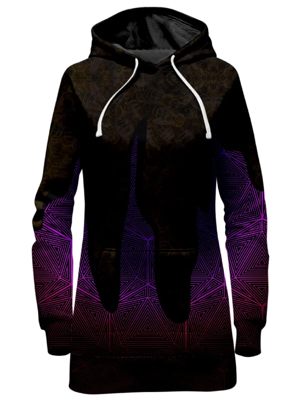 Women's hoodie with a detachable hood for customizable stylingHallucinations Wild Honey Hoodie Dress Women's hoodie with a detachable hood for customizable stylingHallucinations Wild Honey Hoodie Dress