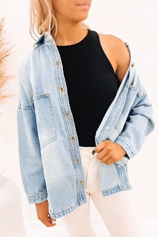Women's double - breasted tweed jackets in classic colors for a sophisticated office lookHarley Denim Jacket Blue Women's double - breasted tweed jackets in classic colors for a sophisticated office lookHarley Denim Jacket Blue