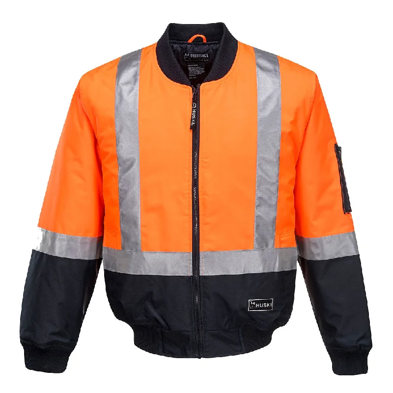 Women's cropped satin jackets in pastel shades for a glamorous evening outHuski Hi Vis 2 Tone Bomber Jacket 918131 Women's cropped satin jackets in pastel shades for a glamorous evening outHuski Hi Vis 2 Tone Bomber Jacket 918131
