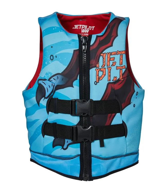 Women's denim jackets with distressed details for a casual and edgy lookJetpilot Rex Cause Boys Life Vest (2024) - Blue Women's denim jackets with distressed details for a casual and edgy lookJetpilot Rex Cause Boys Life Vest (2024) - Blue