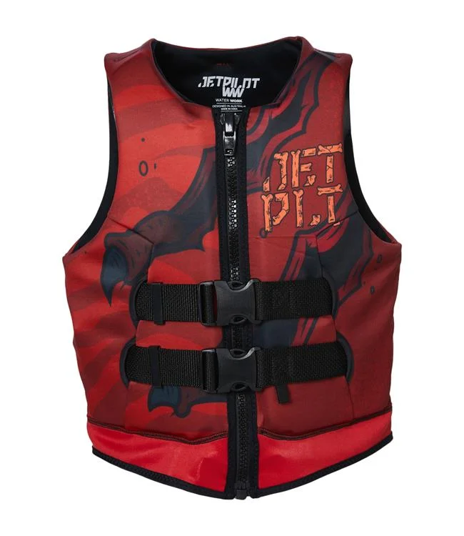 Women's moto jackets with a lace - up front for a unique and stylish touchJetpilot Rex Cause Boys Life Vest (2024) - Red Women's moto jackets with a lace - up front for a unique and stylish touchJetpilot Rex Cause Boys Life Vest (2024) - Red