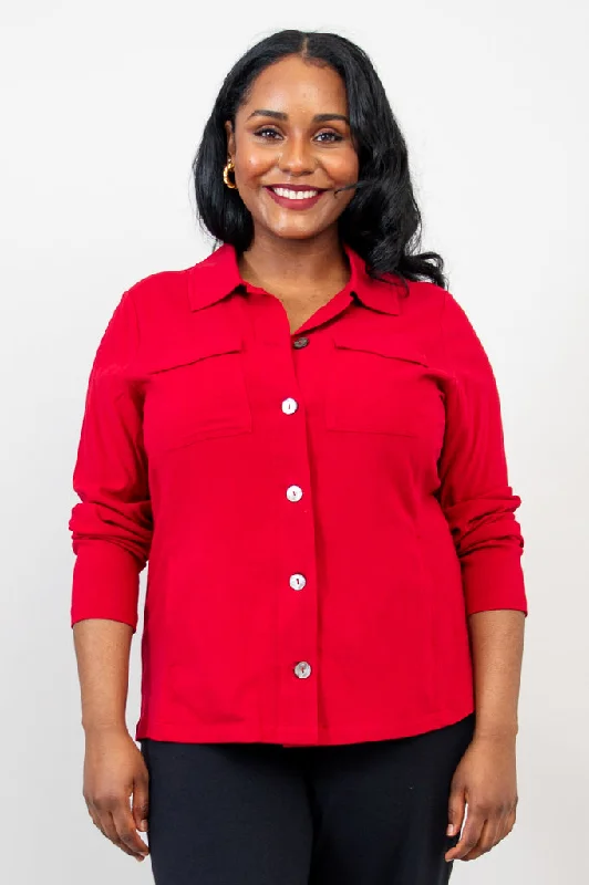 Women's faux fur - trimmed denim jackets for a trendy and cozy styleLauren Jacket, Lipstick, Linen Bamboo Women's faux fur - trimmed denim jackets for a trendy and cozy styleLauren Jacket, Lipstick, Linen Bamboo