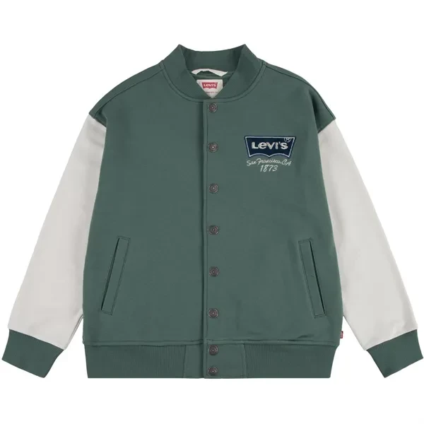 Women's denim jackets with distressed details for a casual and edgy lookLevi's Prep Sport Bomber Jacket Dark Forest Women's denim jackets with distressed details for a casual and edgy lookLevi's Prep Sport Bomber Jacket Dark Forest