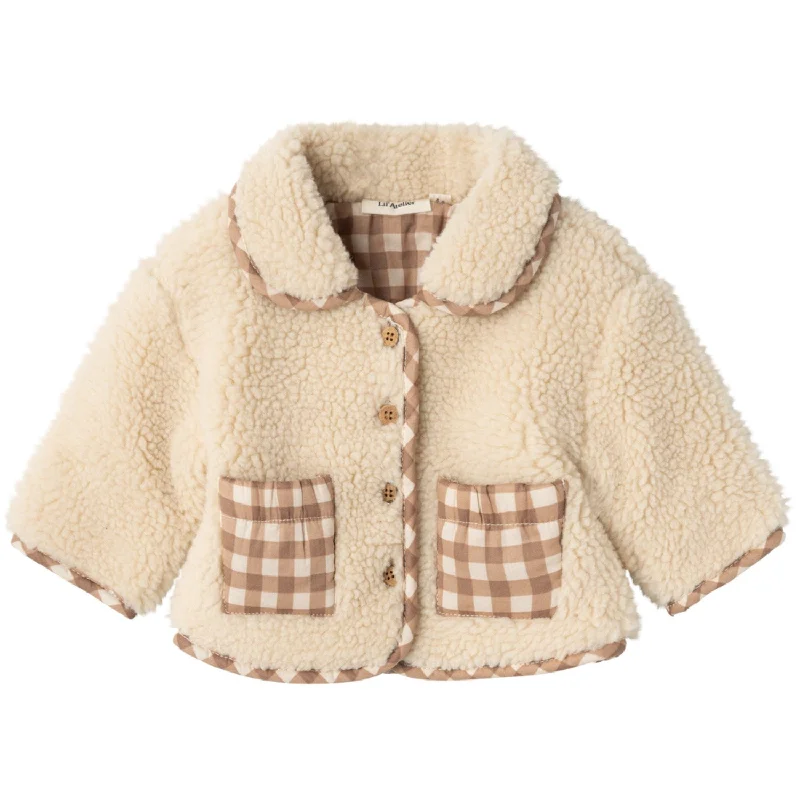 Women's long - length wool blend jackets for a warm and stylish winter lookLil'Atelier Sandshell Naolin Loose Jacket Women's long - length wool blend jackets for a warm and stylish winter lookLil'Atelier Sandshell Naolin Loose Jacket