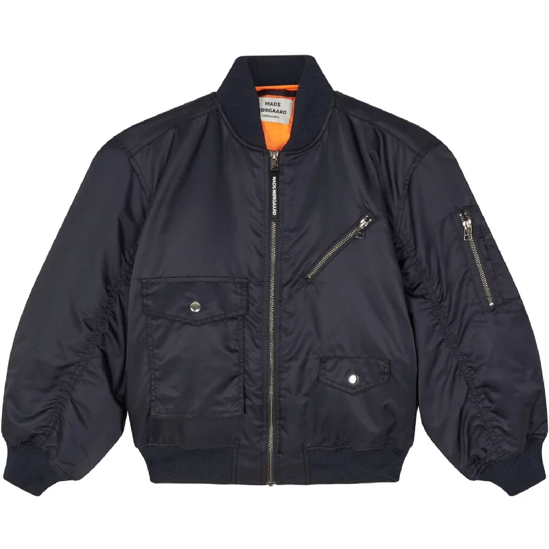 Women's denim jackets with a patchwork design for a bohemian and artsy styleMads Nørgaard Deep Well Bomber Nylon Jilla Jacket Women's denim jackets with a patchwork design for a bohemian and artsy styleMads Nørgaard Deep Well Bomber Nylon Jilla Jacket