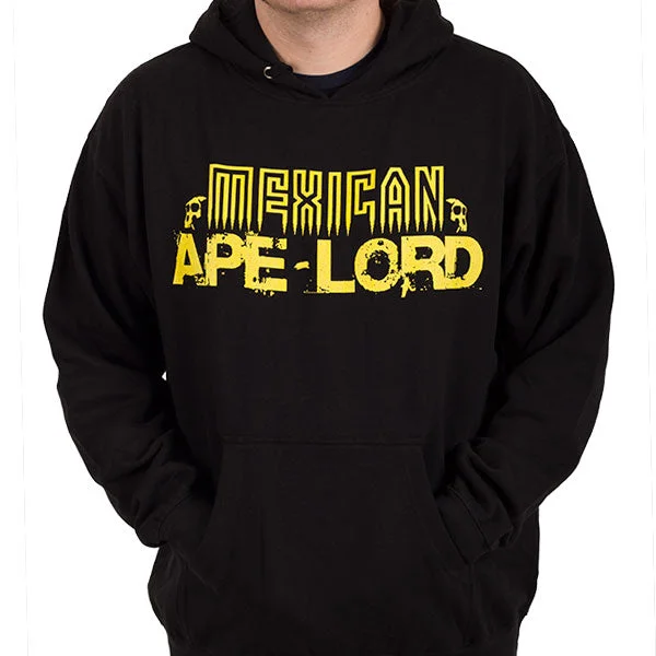 Women's cropped sweatshirt with a slogan graphic for a fun and expressive lookMexican Ape-Lord "Logo" Pullover Hoodie Women's cropped sweatshirt with a slogan graphic for a fun and expressive lookMexican Ape-Lord "Logo" Pullover Hoodie