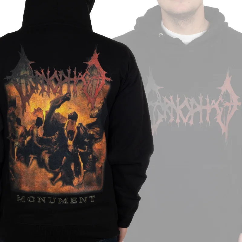 Women's hoodie with a detachable hood for customizable stylingCarnophage "Monument" Pullover Hoodie Women's hoodie with a detachable hood for customizable stylingCarnophage "Monument" Pullover Hoodie