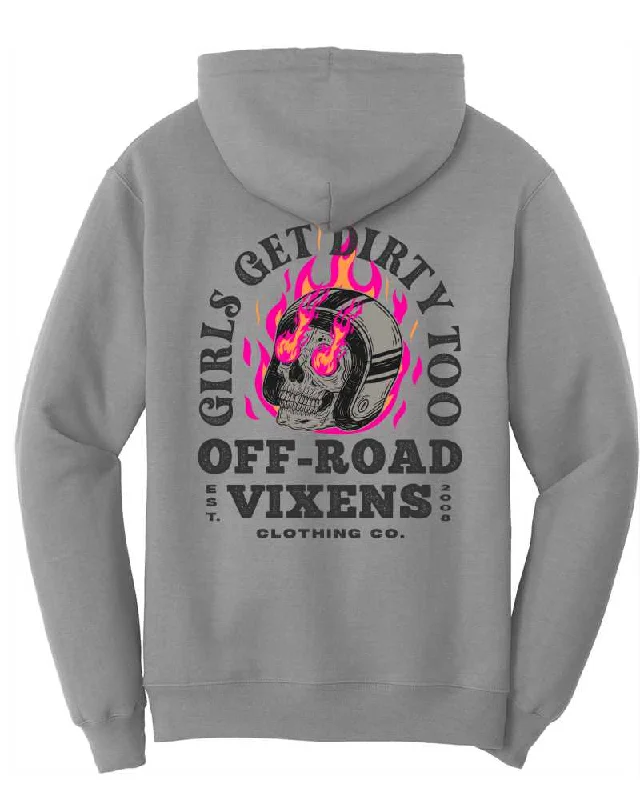 Women's cropped sweatshirt with a lace - trimmed hem for a romantic lookMoto Head Unisex Pullover Hoodie