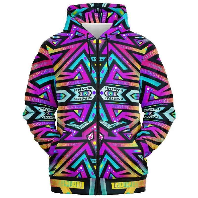 Women's zip - up sweatshirt in pastel blue for a soft and stylish outfitMystic Mandala Zip Up Hoodie Women's zip - up sweatshirt in pastel blue for a soft and stylish outfitMystic Mandala Zip Up Hoodie