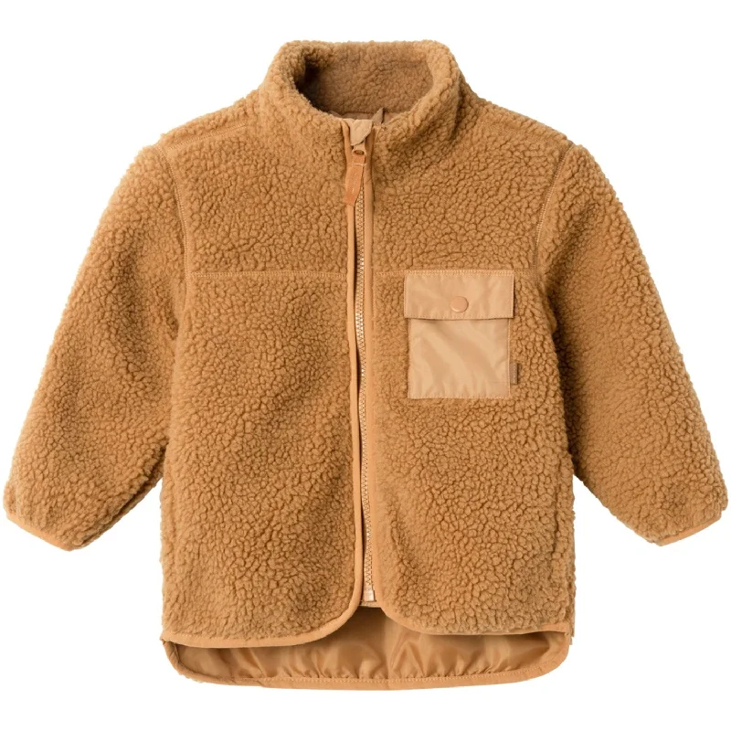 Women's cropped leather jackets with a fringe detail for a western - inspired outfitName It Brown Sugar Mall Teddy Jacket Women's cropped leather jackets with a fringe detail for a western - inspired outfitName It Brown Sugar Mall Teddy Jacket