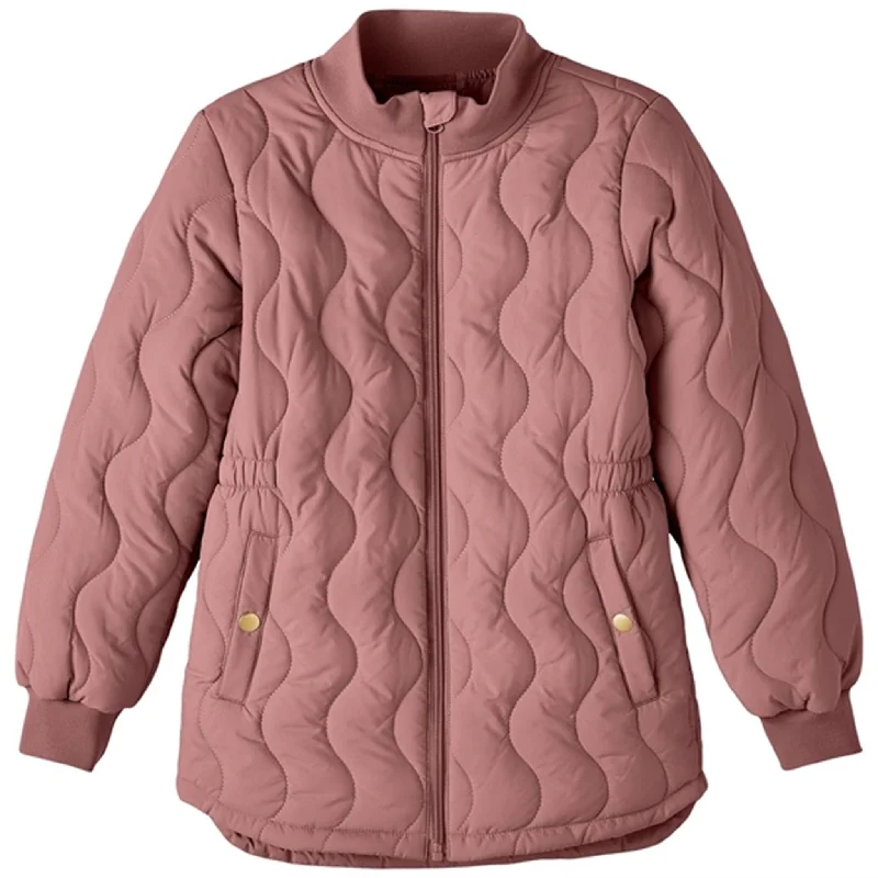 Women's denim jackets with distressed details for a casual and edgy lookName it Old Rose Mars Quilted Jacket Women's denim jackets with distressed details for a casual and edgy lookName it Old Rose Mars Quilted Jacket