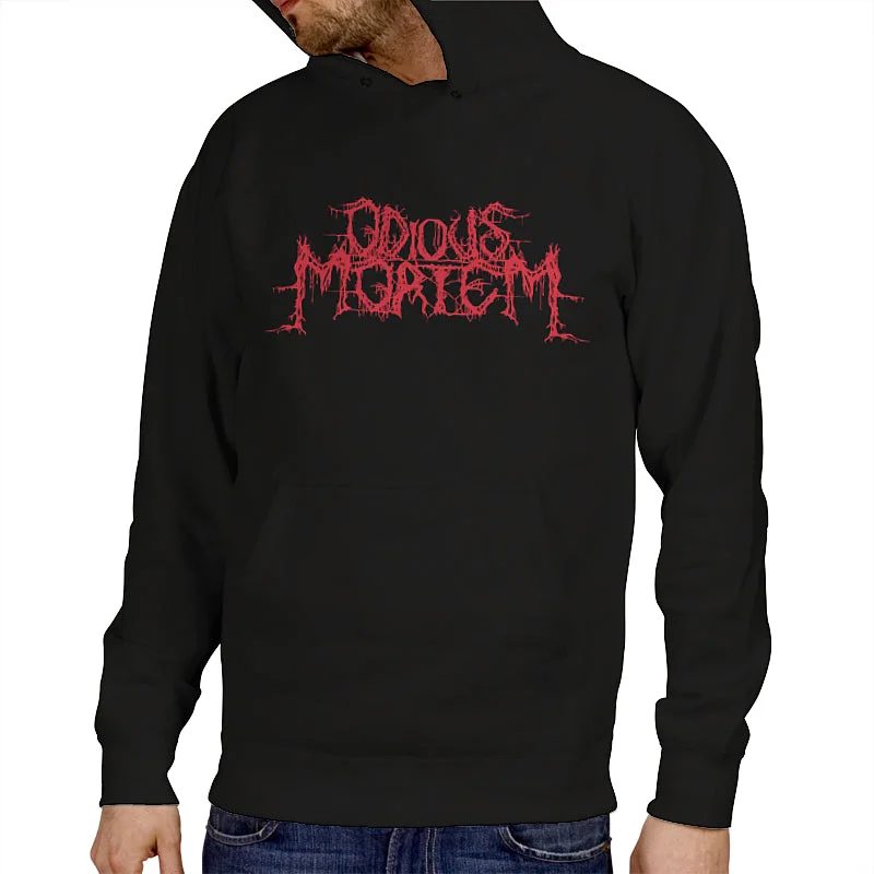 Women's tie - dye hoodie in bright colors for a retro and eye - catching styleOdious Mortem "Logo" Pullover Hoodie Women's tie - dye hoodie in bright colors for a retro and eye - catching styleOdious Mortem "Logo" Pullover Hoodie